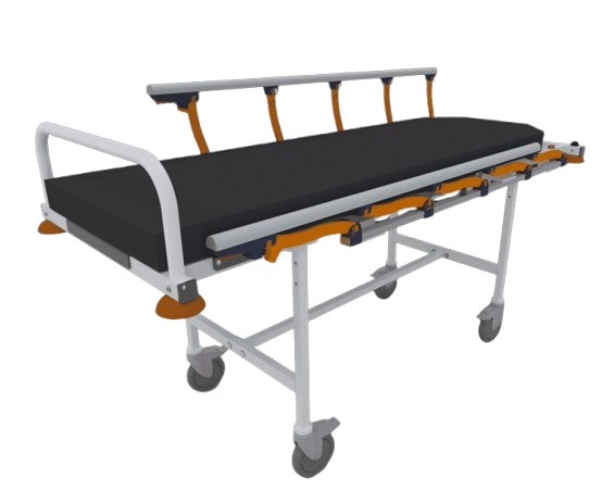 [CONTACT+U] CHARIOT BRANCARD A HAUTEUR FIXE